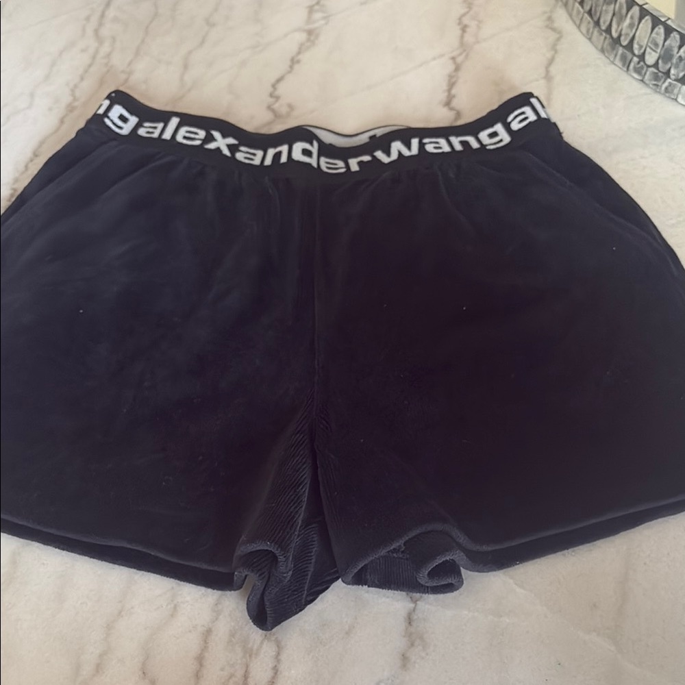 Alexander Wang Black Athletic Shorts with Elastic Waistband